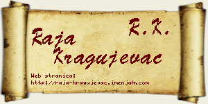 Raja Kragujevac vizit kartica